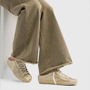 Golden Goose SuperStar Sabot Sneaker Platinum Leather/Cream Star 37 New in Box